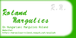 roland margulies business card